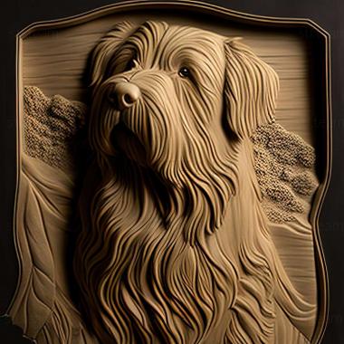3D model Pyrenean Shepherd dog (STL)